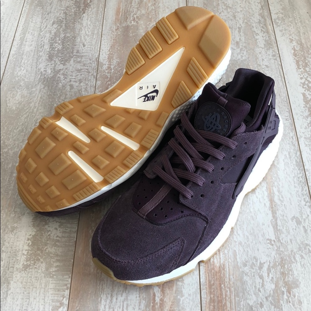 NWT Nike Air huarache run Suede port wine - Picture 5 of 8